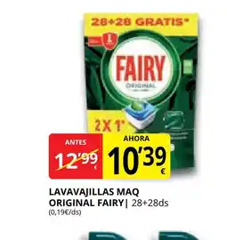 Supermercados MAS FAIRY Lavavajillas maq original oferta