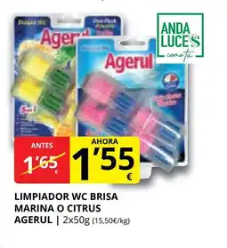 Supermercados MAS AGERUL Limpiador wc brisa marina o citrus oferta
