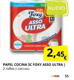 Supermercados MAS Papel cocina 3c foxy asso ultra oferta