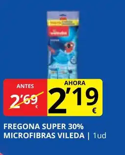 Supermercados MAS VILEDA Fregona super 30% microfibras oferta