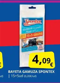 Supermercados MAS SPONTEX Bayeta gamuza oferta