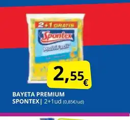 Supermercados MAS SPONTEX Bayeta premium oferta