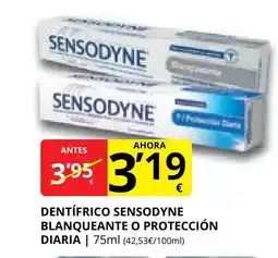 Supermercados MAS Dentífrico sensodyne blanqueante o protección diaria oferta