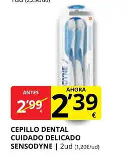 Supermercados MAS SENSODYNE Cepillo dental cuidado delicado oferta