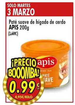 SPAR APIS Paté suave de hígado de cerdo oferta