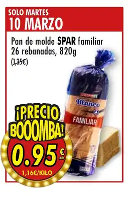 SPAR SPAR Pan de molde familiar oferta