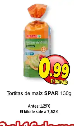 SPAR SPAR Tortitas de maíz oferta