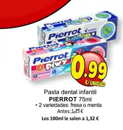 SPAR PIERROT Pasta dental infantil oferta