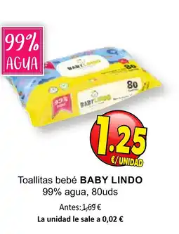 SPAR BABY LINDO Toallitas bebé oferta