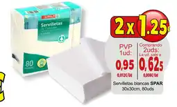 SPAR SPAR Servilletas blancas oferta