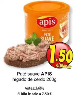 SPAR APIS Paté suave hígado de cerdo oferta