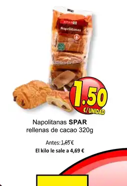 SPAR SPAR Napolitanas rellenas de cacao oferta