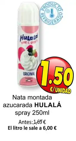 SPAR HULALÁ Nata montada azucarada oferta