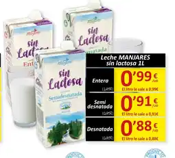SPAR MANJARES Leche sin lactosa oferta