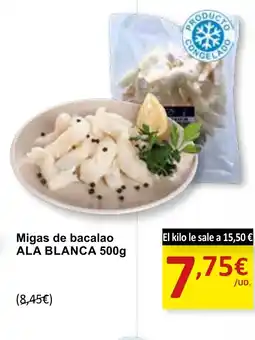 SPAR ALA BLANCA Migas de bacalao oferta
