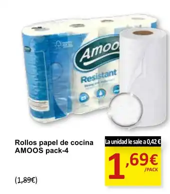 SPAR AMOOS Rollos papel de cocina oferta