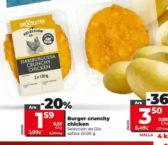 SELECCIÓN DE DIA Burger crunchy chicken