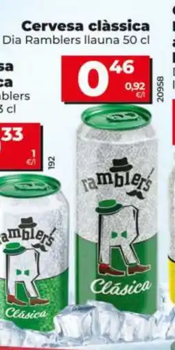 Dia DIA RAMBLERS Cervesa clàssica oferta