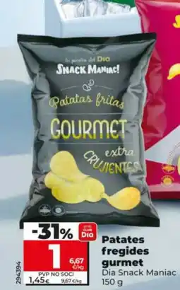 Dia DIA SNACK MANIAC Patatas fritas gourmet oferta