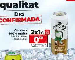 Dia DIA RAMBLERS Cervesa 100% malta oferta
