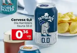 Dia DIA RAMBLERS Cervesa 0,0 oferta