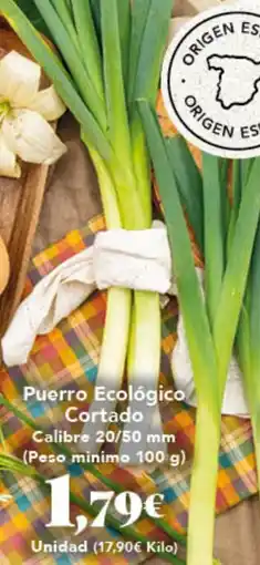 Gadis Puerro Ecológico Cortado oferta