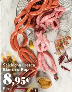 Gadis Salchicha Fresca Blanca o Roja oferta