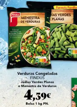 Gadis FINDUS Verduras Congeladas Judías Verdes Planas o Menestra de Verduras oferta