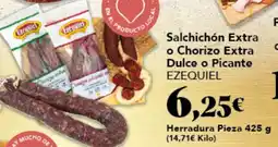 Gadis EZEQUIEL Salchichón Extra o Chorizo Extra Dulce o Picante oferta