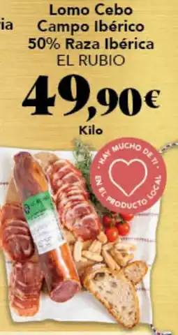 Gadis EL RUBIO Lomo Cebo Campo Ibérico 50% Raza Ibérica oferta