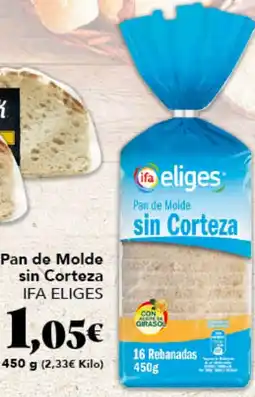 Gadis IFA ELIGES Pan de Molde sin Corteza oferta