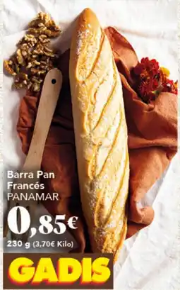 Gadis PANAMAR Barra Pan Francés oferta