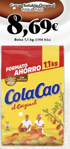Gadis COLA CAO Cacao Soluble Original oferta