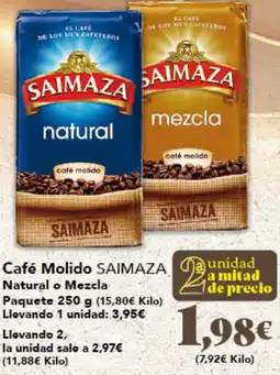 Gadis SAIMAZA Café Molido Natural o Mezcla oferta