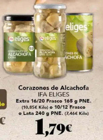 IFA ELIGES Corazones de Alcachofa Extra 16/20 Frasco