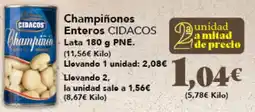 Gadis CIDACOS Champiñones Enteros oferta