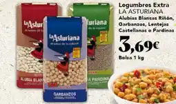 Gadis LA ASTURIANA Legumbres Extra Alubias Blancas Riñón, Garbanzos, Lentejas Castellanas o Pardinas oferta