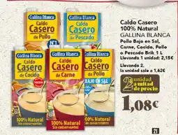 Gadis GALLINA BLANCA Caldo Casero 100% Natural Pollo Bajo en Sal, Carne, Cocido, Pollo o Pescado oferta