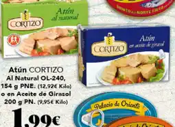 Gadis CORTIZO Atún Al Natural OL-240 o en Aceite de Girasol oferta