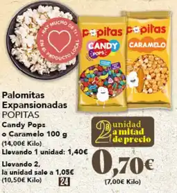 Gadis POPITAS Palomitas Expansionadas Candy Pops o Caramelo oferta