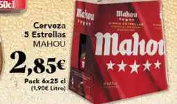 Gadis MAHOU Cerveza 5 Estrellas oferta