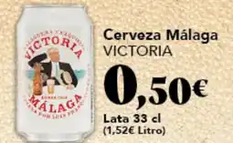 Gadis VICTORIA Cerveza Málaga oferta
