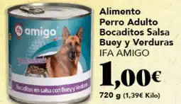 Gadis IFA AMIGO Perro Adulto Bocaditos Salsa Buey y Verduras oferta
