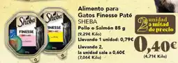 Gadis SHEBA Alimento para Gatos Finesse Paté oferta