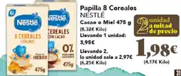Gadis NESTLÉ Papilla 8 Cereales Cacao o Miel oferta