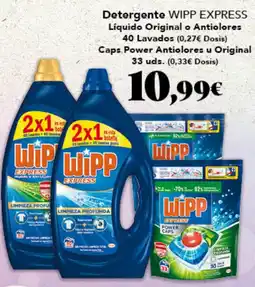 Gadis WIPP EXPRESS Detergente Líquido Original o Antiolores oferta