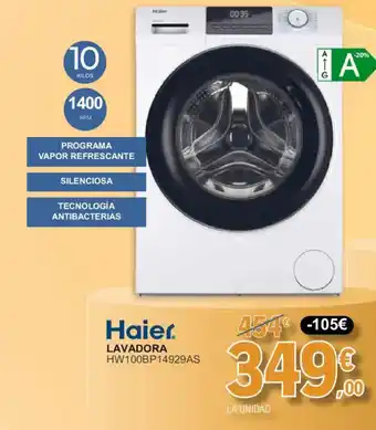 HAIER Lavadora hw100bp14929as
