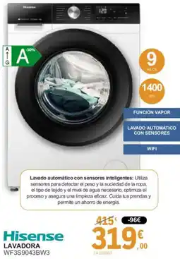 E.Leclerc HISENSE Lavadora wf3s9043bw3 oferta