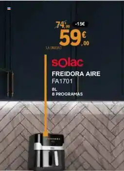 E.Leclerc SOLAC Freidora aire fa1701 oferta