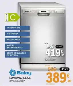 E.Leclerc BALAY Lavavajillas 3vs5332bp oferta